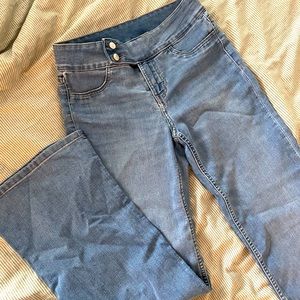 Light Wash Flare Low Jeans
